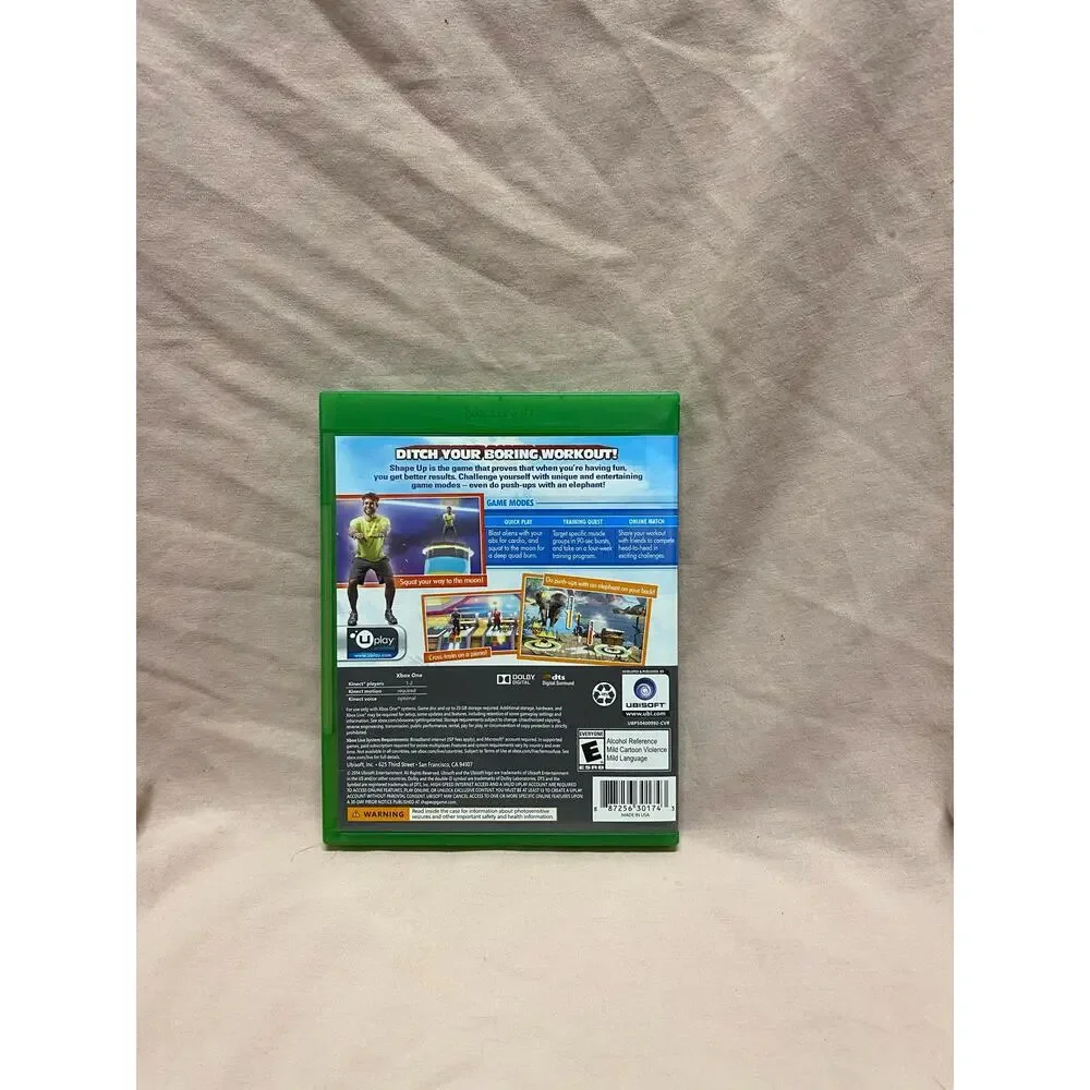 Shape Up (Microsoft Xbox One, 2014) Disc and Case (w/ insert)
